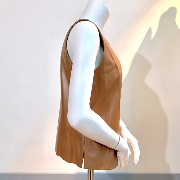 NWOT V I N T A G E Valerie Stevens Leather Vest - Picture 3 of 8